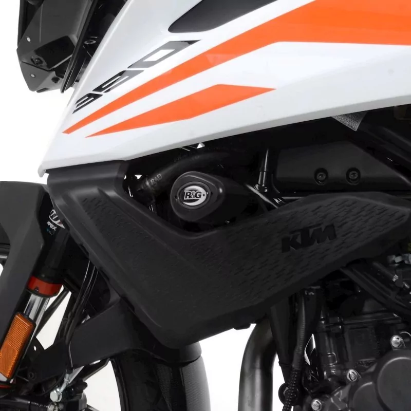 R&G Sturzpads "No Cut ORANGE" KTM 390 Adventure 2020-
