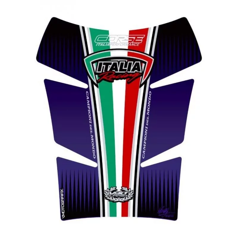 Ducati Corse V90° Motografix 3D Gel Tank Pad Protector TD008P