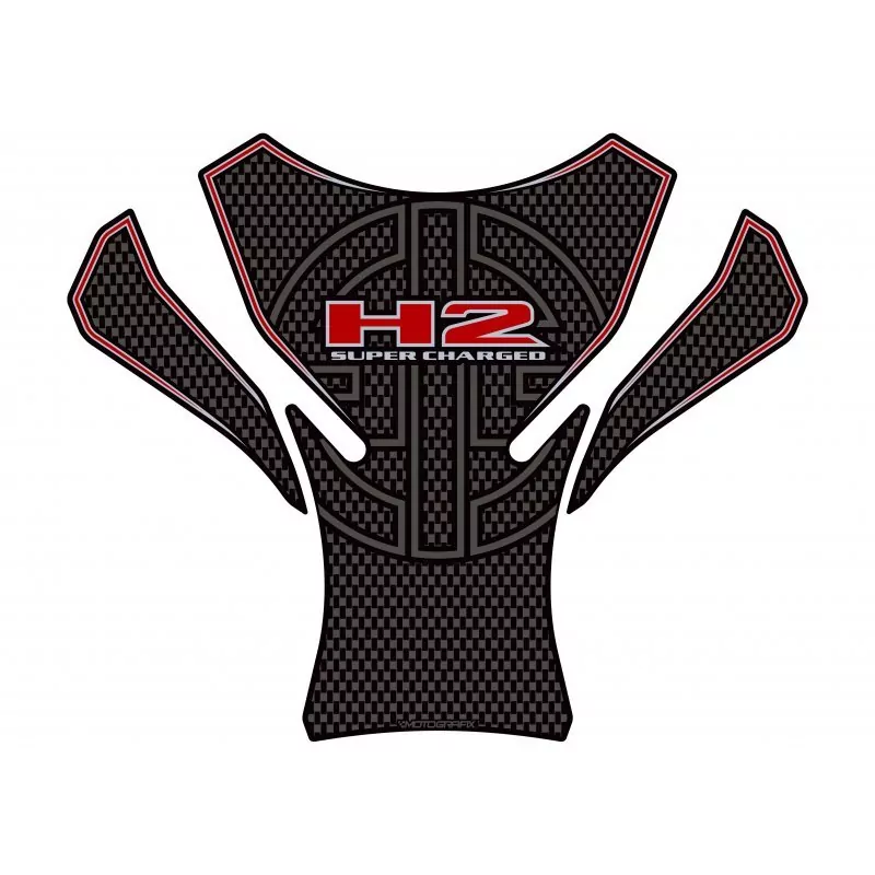 Kawasaki 2015- H2 / H2R 3D Gel Motografix Tank Pad Protector TK028CR