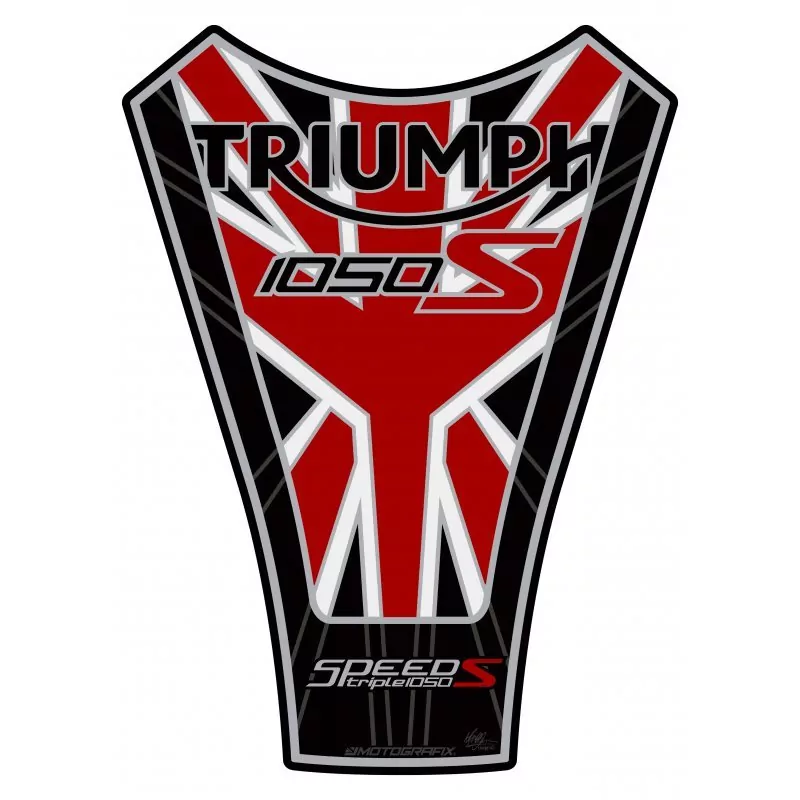 Motografix Triumph Speed Triple 1050 S 3D Gel Tank Pad Protector TT036RK