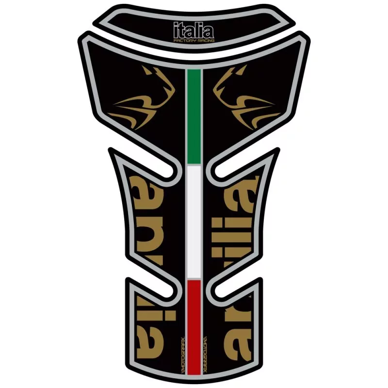 Aprilia SL 750 Shiver / GT Black 3D Gel Motografix Tank Pad Protector TA020K