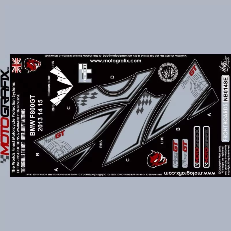 Motografix Steinschlagschutz vorn BMW F800GT 2013 - 2015 NB014SE