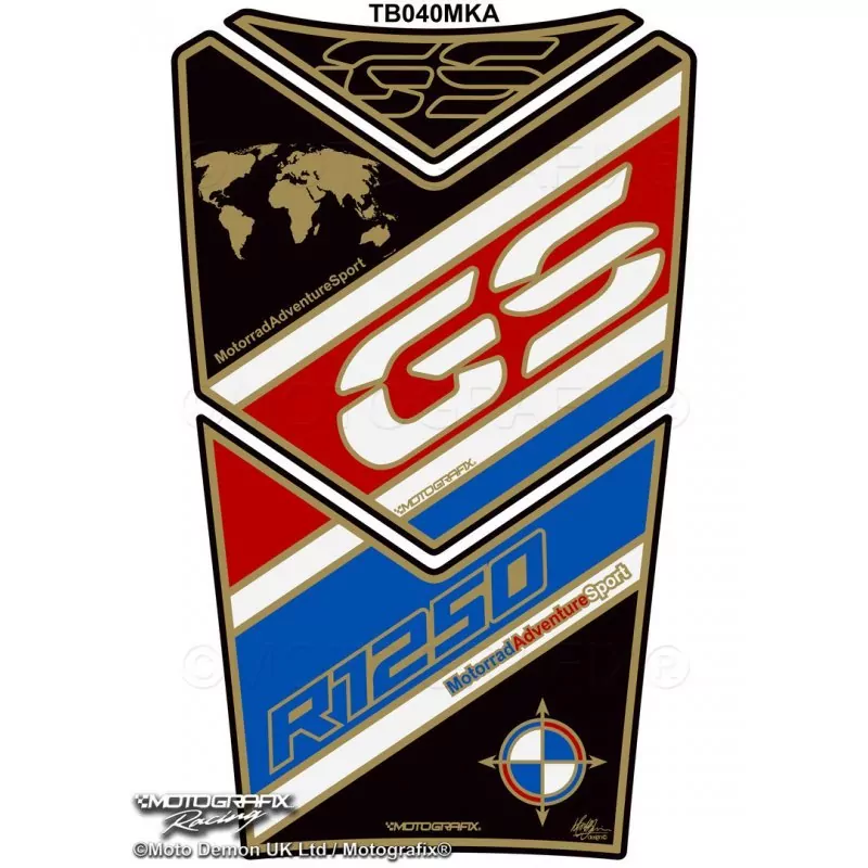 BMW R 1250 GS Adventure Motografix 3D Gel Tank Pad Protector TB040MKA