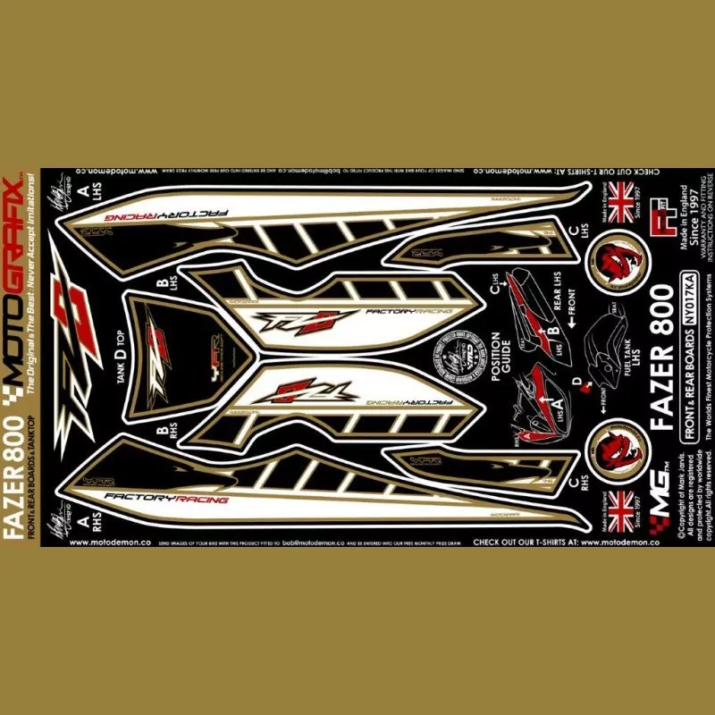 Motografix Steinschlagschutz vorn Yamaha FZ 800 FZ8F 2010- NY017KA