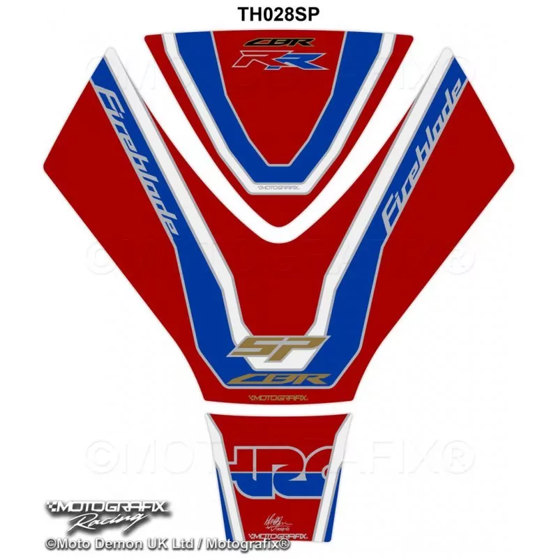 Honda CBR 1000 RR 2017- Motografix 3D Gel Tank Pad Protector TH028SP