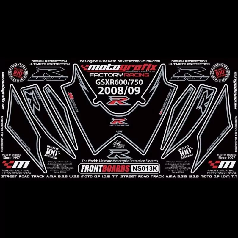 Motografix Steinschlagschutz vorn Suzuki GSX-R 600 / 750 2008-2010 NS013K