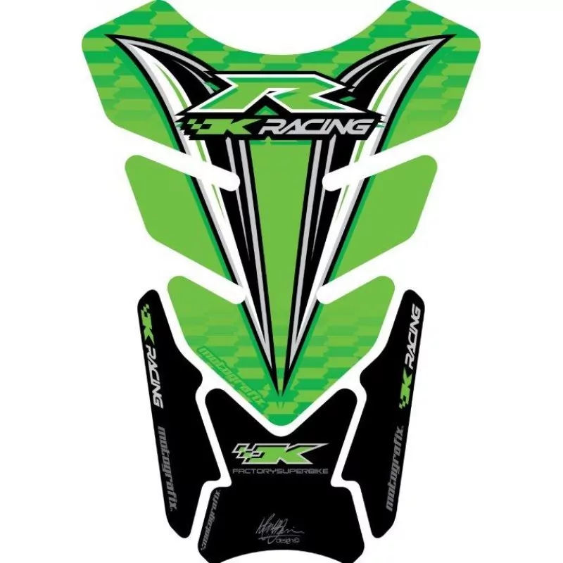 Motografix Kawasaki ZX- 6 / 7 / 10 R 3D Gel Quad Tank Pad Protector TK012G