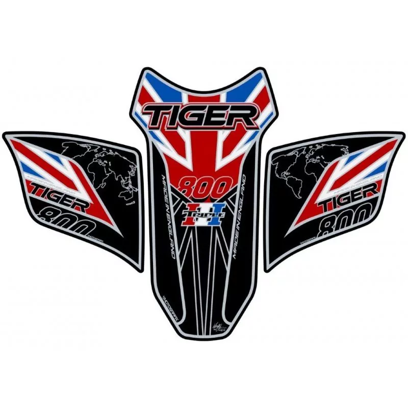 Motografix Triumph Tiger 800 3D Gel Tank Pad Protector TT031KKUJ