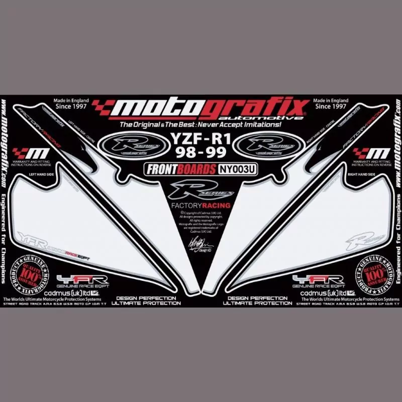 Motografix Steinschlagschutz vorn Yamaha YZF R1 1998-1999 NY003U