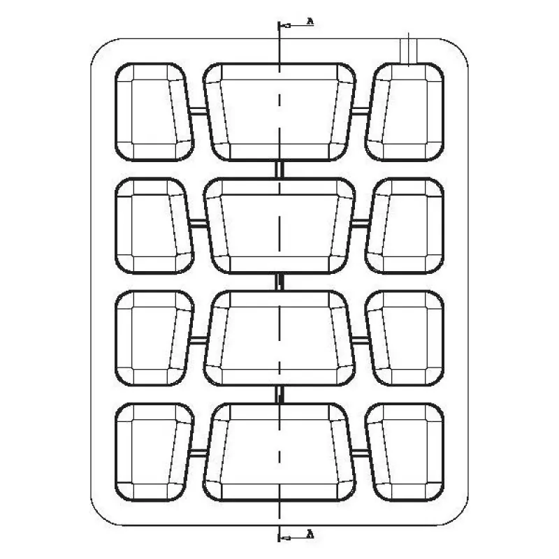 WILD ASS Comfort Touring Sitzkissen Sozius Lite / Air Gel / Classic Neoprene 22cm x 29cm x 5cm