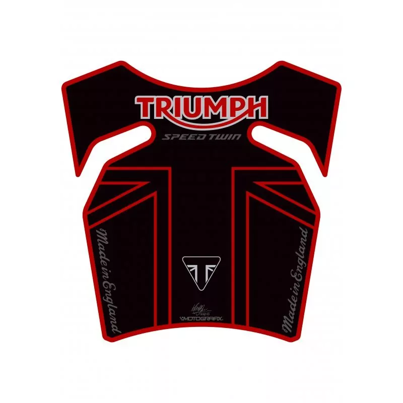 Triumph 2019 - 2021 SPEED TWIN 1200 3D Gel Motografix Tank Pad Protector TT040KR