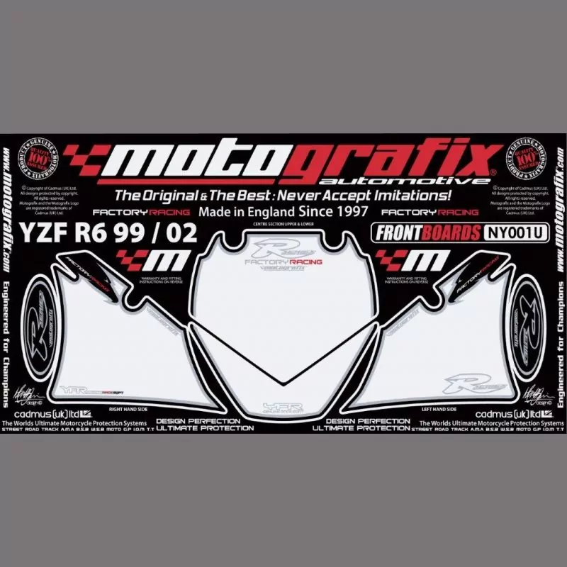 Motografix Steinschlagschutz vorn Yamaha YZF R6 1999-2002 NY001U
