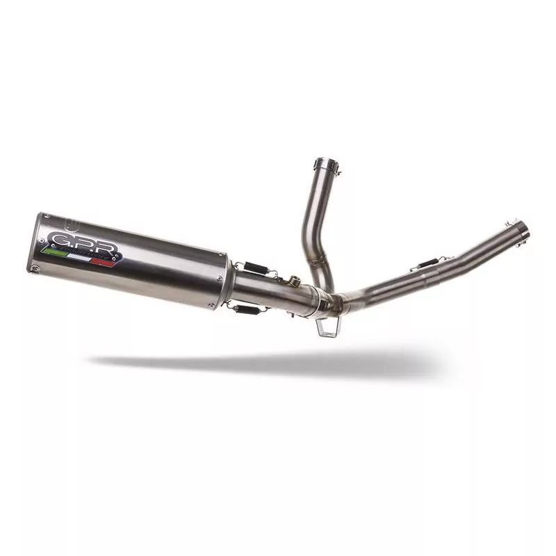 GPR Auspuff System  Suzuki V-Strom Dl 650 2017/20 E4 Homologated slip-on Auspuff mit Katalysator M3 Inox  V-Strom Dl 650 2017/20 E4