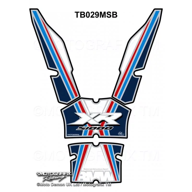 Motografix BMW S 1000 XR Motografix 3D Gel Tank Pad Protector TB029MSB