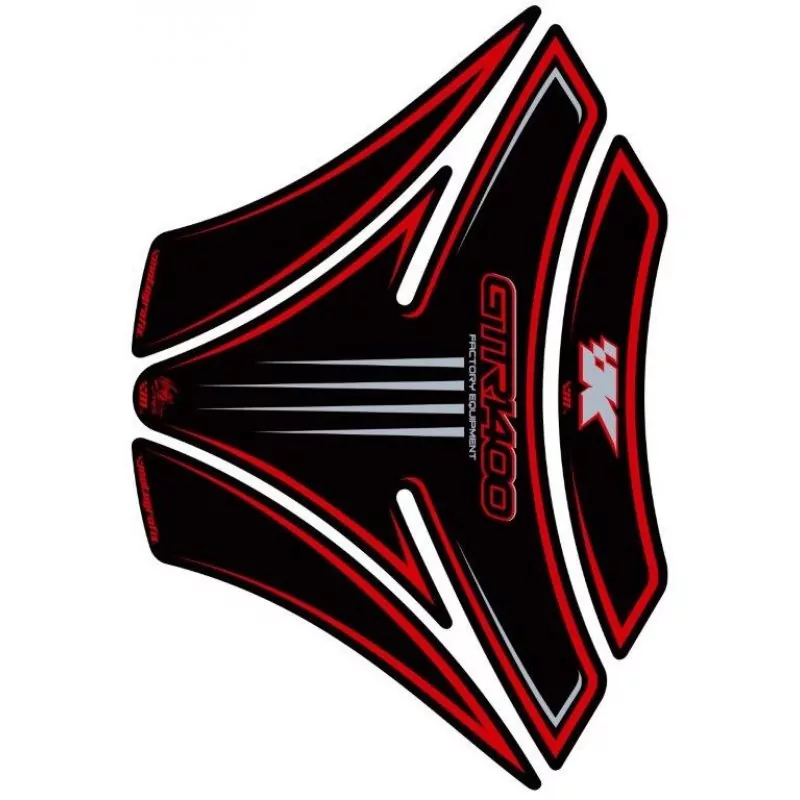 Motografix Kawasaki GTR 1400 Red 3D Gel Tank Pad Protector TK013KR