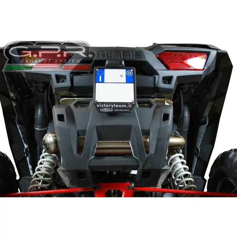 Polaris  Rzr XP 1000  2014-2014, Power Bomb, Homologated legal slip-on exhaust including removable db killer and link pipe Als
