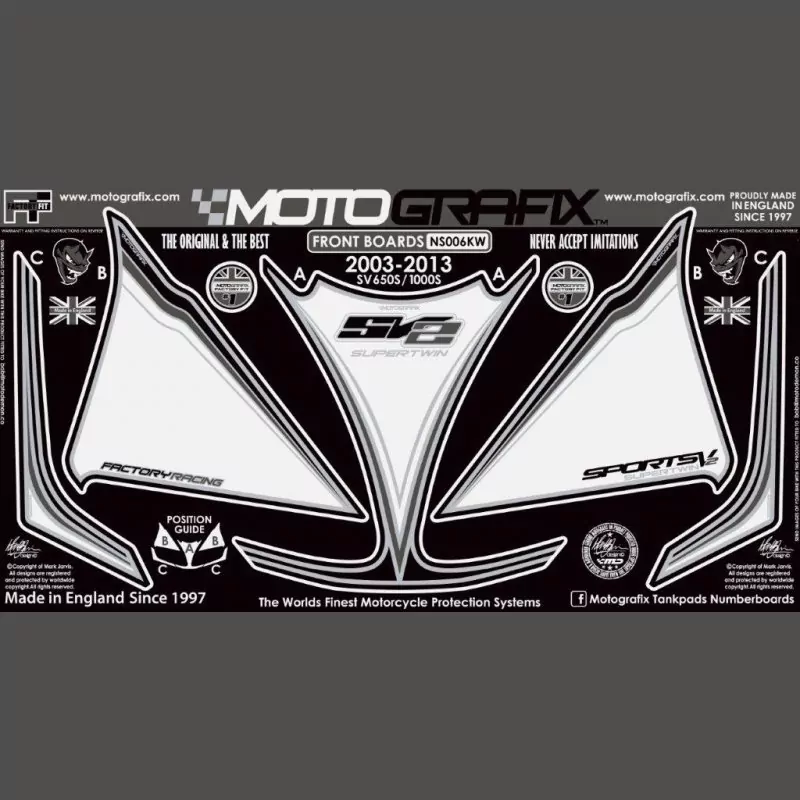 Motografix Steinschlagschutz vorn Suzuki SV 650 / 1000 NS006KW 2003-2013