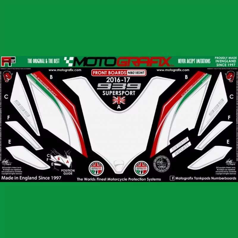 Motografix Steinschlagschutz vorn Ducati Supersport 939 2017- ND018SWT