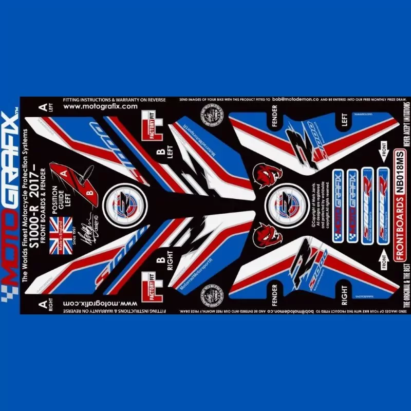 Motografix Steinschlagschutz vorn BMW S 1000 R 2017- NB018MS