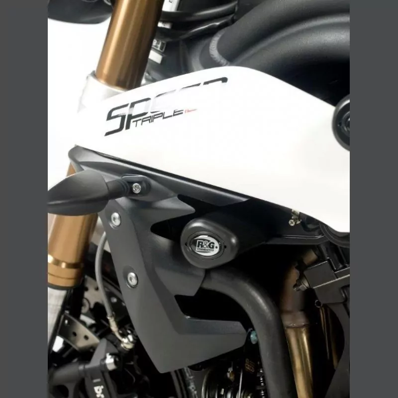 R&G Sturzpads front "No Cut" Triumph Speed Triple 1050 / R / S / RS 2011-2020