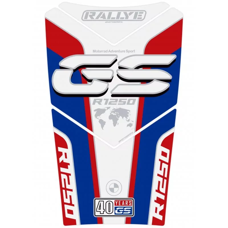 BMW R 1250 GS Adventure 40th Motografix 3D Gel Tank Pad Protector TB051WBR