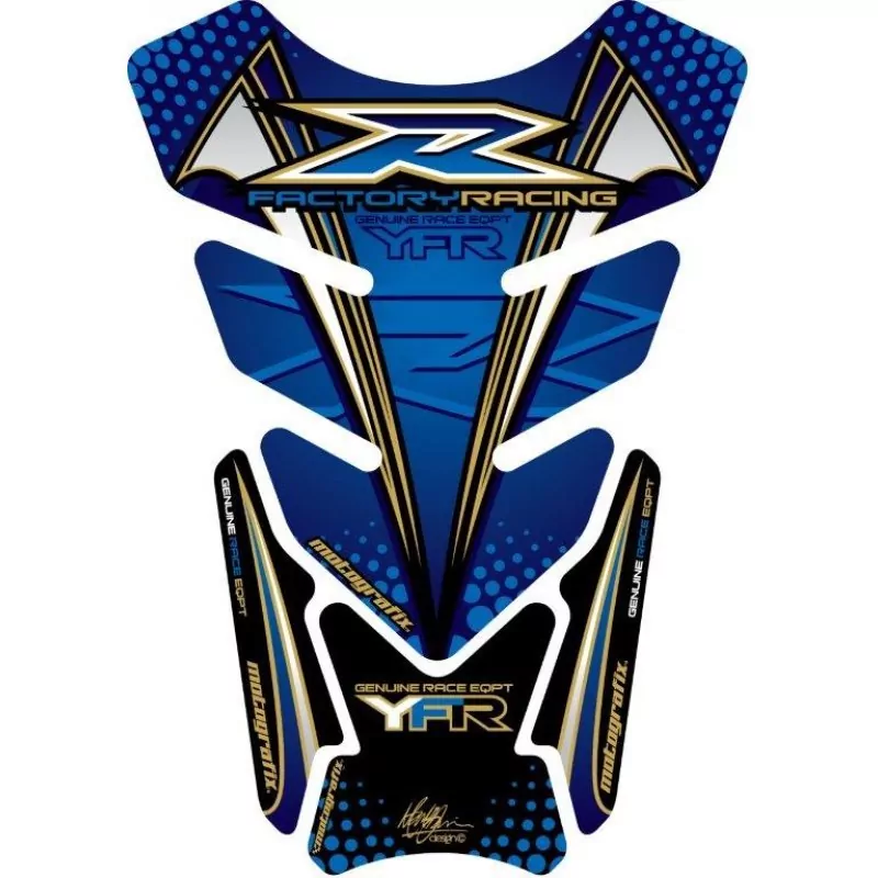 Motografix Yamaha YZF R6 / R1 / R25 / R3 3D Gel Tank Pad Protector TY014B
