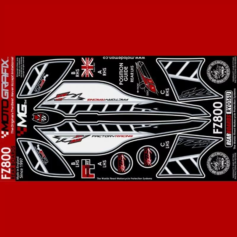 Motografix Steinschlagschutz hinten Yamaha FZ 8 2010- RY016U