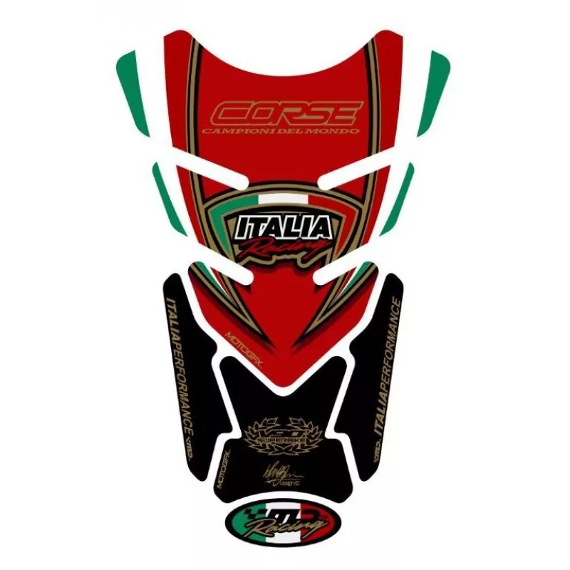 Ducati Corse V90° Motografix 3D Gel Tank Pad Protector TD010RE