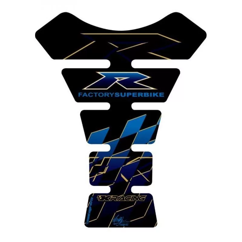 Motografix Kawasaki ZX- 6 / 7 / 10 R 3D Gel Quad Tank Pad Protector TK005KB