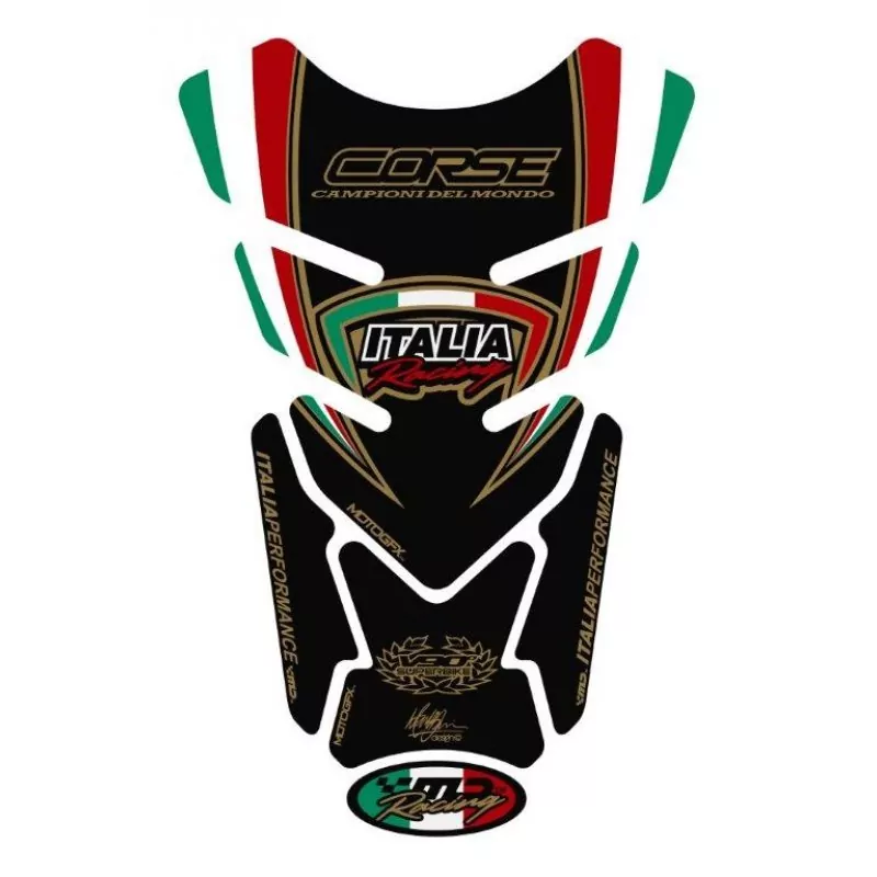 Ducati Corse V90° Motografix 3D Gel Tank Pad Protector TD010K