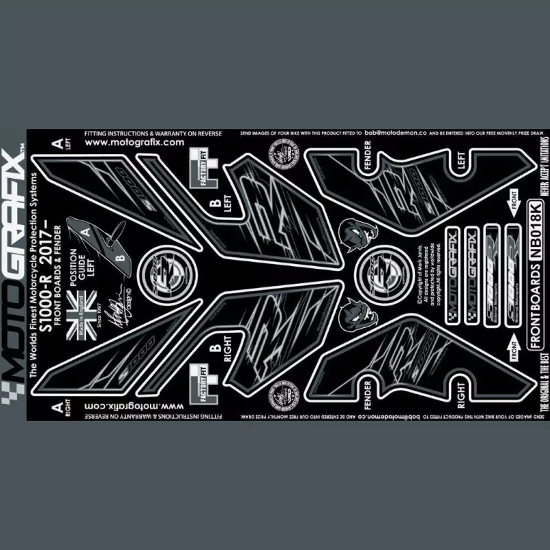 Motografix Steinschlagschutz vorn BMW S 1000 R 2017- NB018K