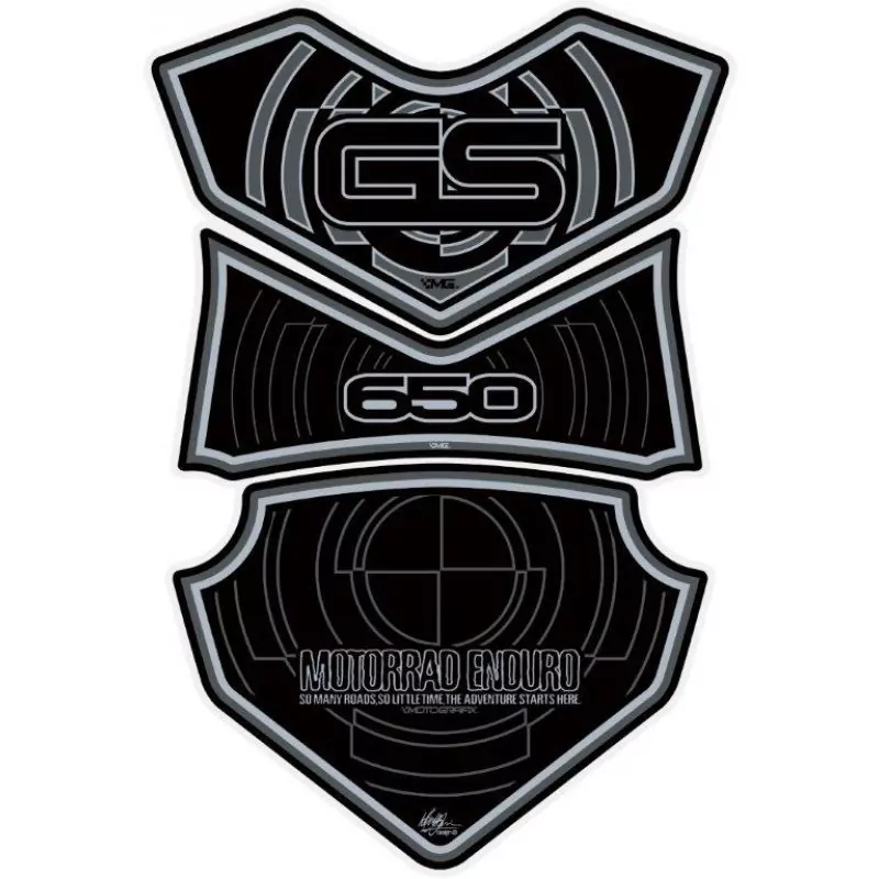 BMW GS 650 Motografix 3D Gel Tank Pad Protector TB012K