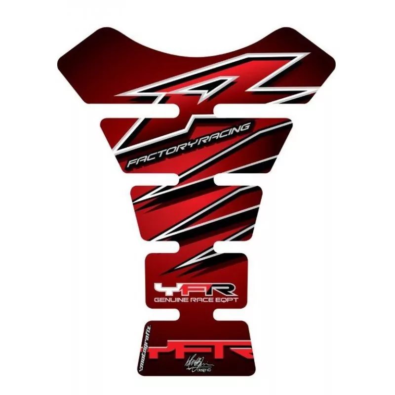 Motografix Yamaha YZF R6 / R1 / R25 / R3 3D Gel Tank Pad Protector TY006R