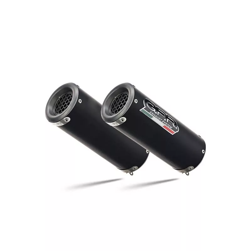 Suzuki Gsx-R 1000 K9 2009-2011, M3 Black Titanium, Dual Homologated legal slip-on exhaust including removable db killers and lin