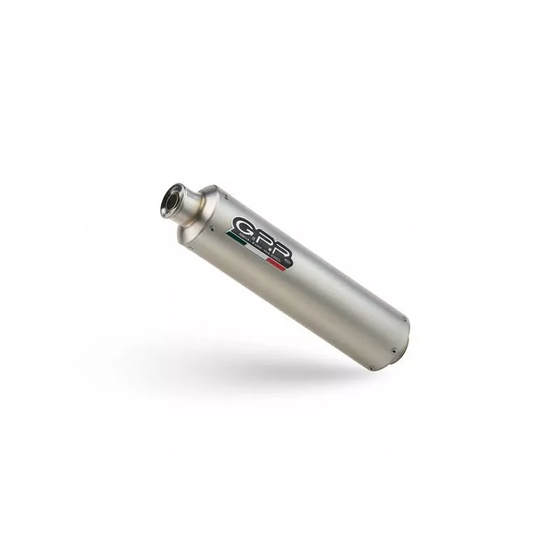 GPR Exhaust für Kawasaki ZX6R 1995-1997, Inox Tondo, Homologated legal bolt-on silencer including removable db killer