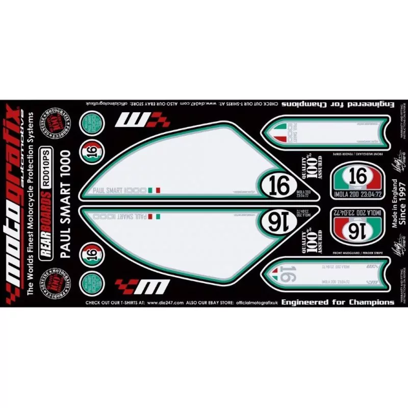 Motografix Steinschlagschutz hinten Ducati Sport Classic 1000 S RD010PS