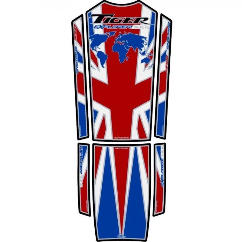 Motografix Triumph Tiger Explorer 1200 3D Gel Tank Pad TT019UJA