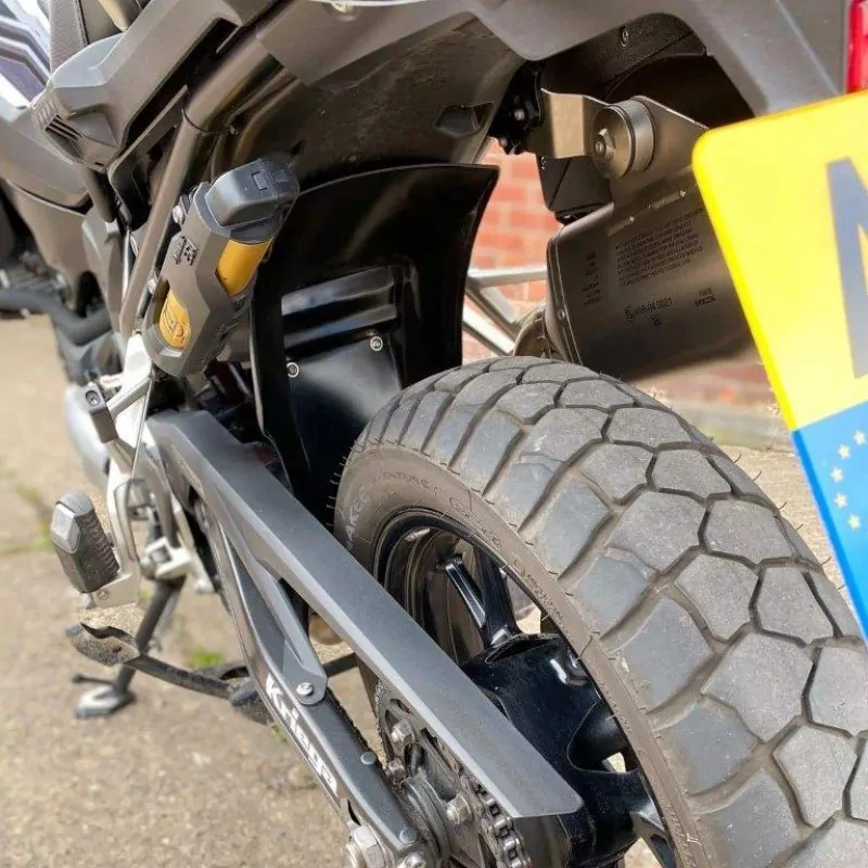 Pyramid Federbein Schutz Platte Schwarz Matt BMW F 750 GS / 800 GS / 850 GS / 900 GS