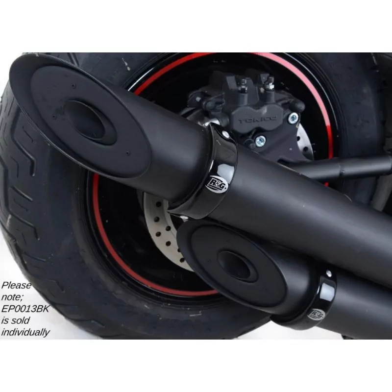 R&G Auspuff Protektor Kawasaki Vulcan VN 900 Custom 2007- / Triumph Bonneville Bobber