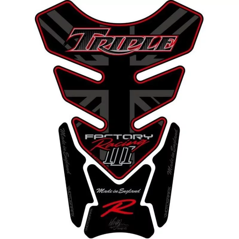 Motografix Triumph Triple Racing 3D Gel Tank Pad Protector TT014KR