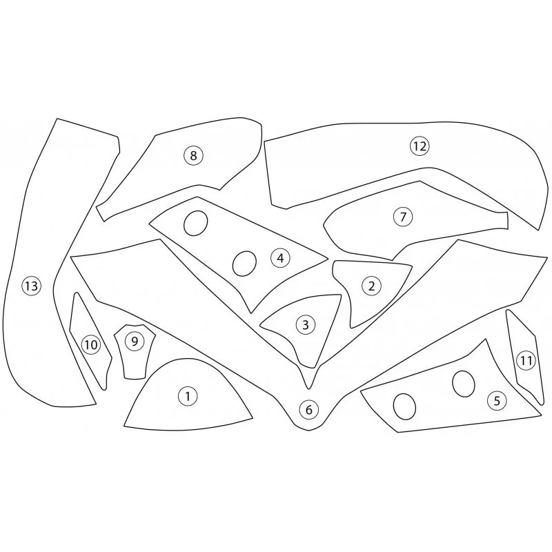 R&G Steinschlagschutz Second Skin für Ducati Multistrada 1200 2015-2017