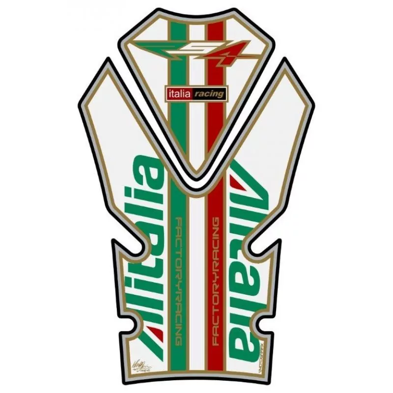 Aprilia RS4 50 / 125 White 3D Gel Motografix Tank Pad Protector TA019A