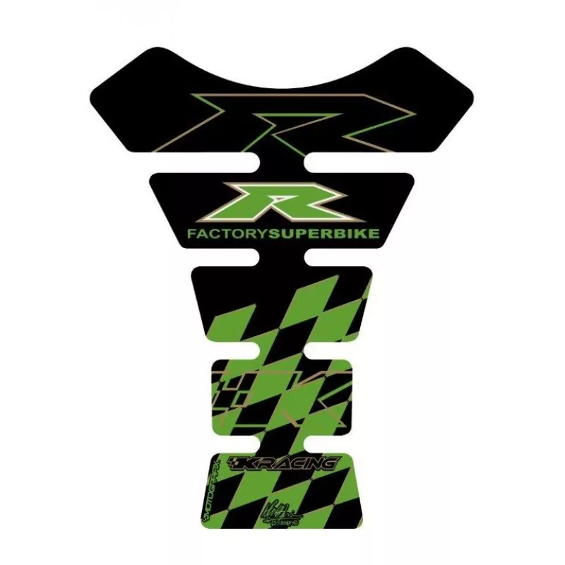 Motografix Kawasaki ZX- 6 / 7 / 10 R 3D Gel Quad Tank Pad Protector TK005KG