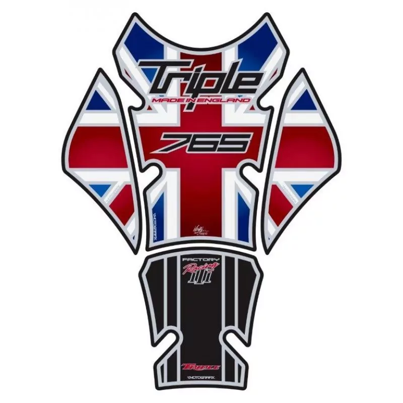 Motografix Triumph Street Triple 765 3D Gel Tank Pad Protector TT032UJK