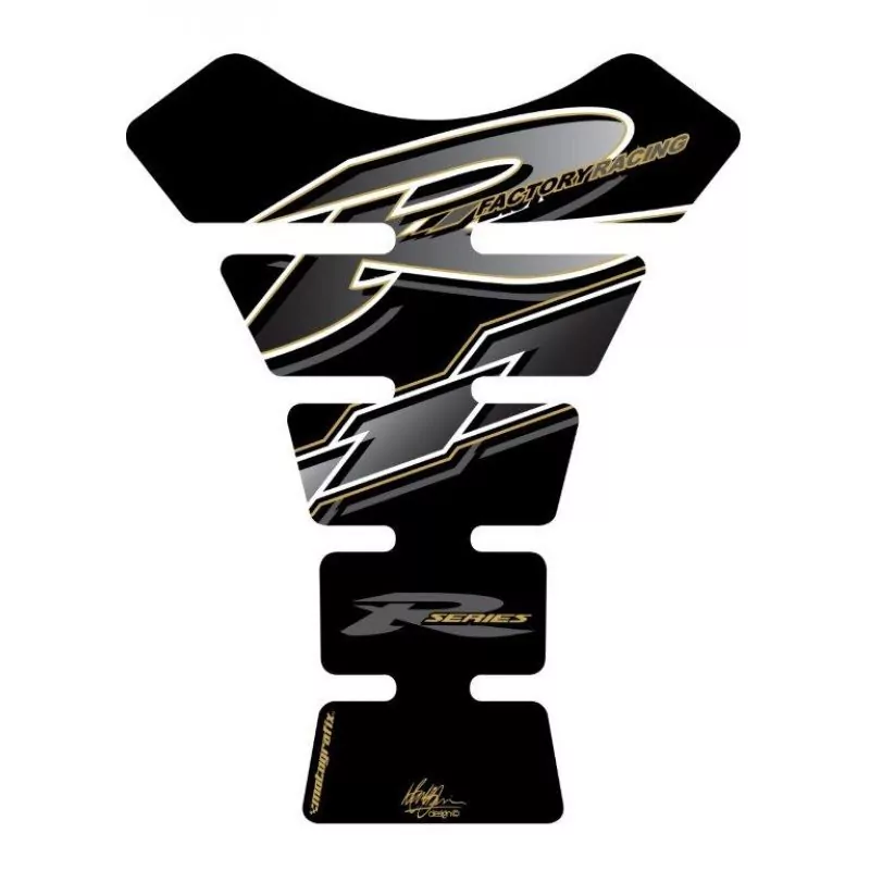 Motografix Yamaha YZF R6 / R1 / R25 / R3 3D Gel Tank Pad Protector TY003KA