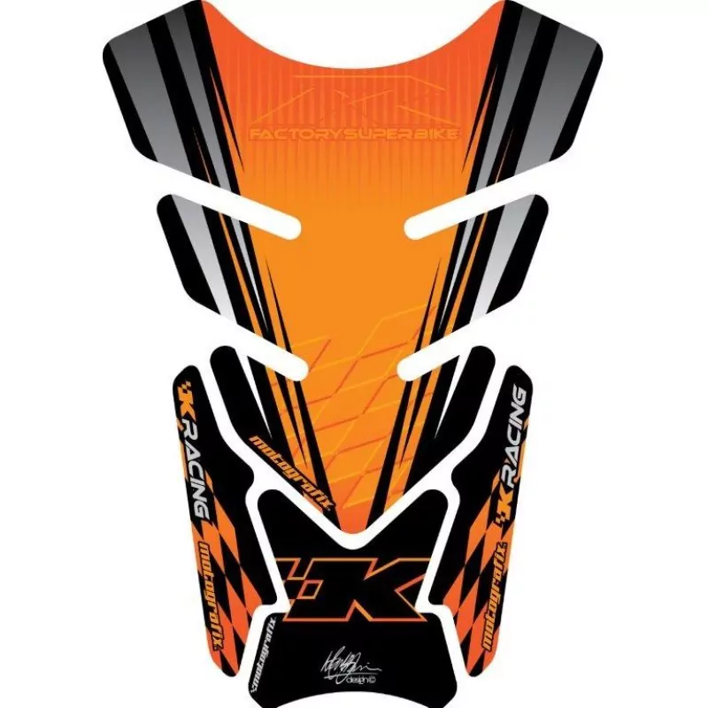 Motografix Kawasaki ZX- 6 / 7 / 10 R 3D Gel Quad Tank Pad Protector TK010O