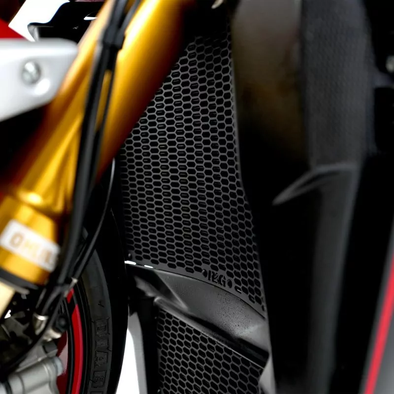 R&G Kühlergitter Schutz PRO BLACK Wasserkühler MV Agusta Brutale 1000 RR / RS / Oro
