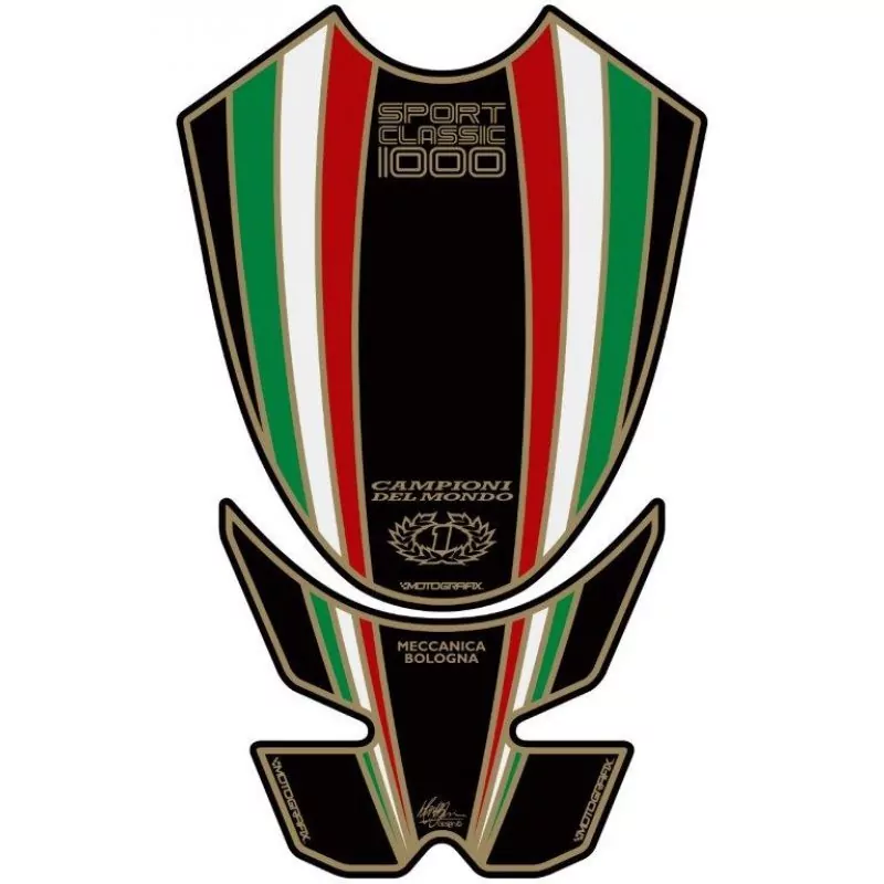 Ducati Sport Classic 1000 Motografix 3D Gel Tank Pad Protector TDSCITK