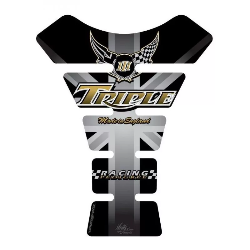 Motografix Triumph Triple Racing 3D Gel Tank Pad Protector TT006U