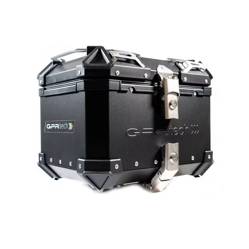 Topcase GPR TECH kompatibel mit Voge Valico 300 Rally 2022/2023 e5 TOPCASE ALPI-TECH 26 LT SCHWARZ Topcase aus Aluminium, schwar